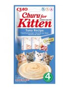 Inaba Churu Recompensa Cremoasa Kitten cu Ton 14 g x 4 buc