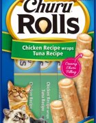 Inaba Churu Rolls Recompense pentru Pisici cu Pui si Ton 10 g x 4 buc