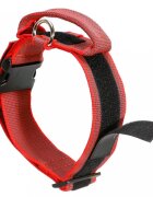 Julius K9 Zgarda K9 nylon cu maner 50 mm rosu