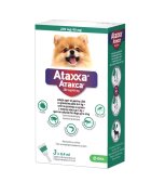 KRKA Ataxxa Dog pipete antiparazitare pentru caini de talie foarte mica <4 kg/ 3 pipete