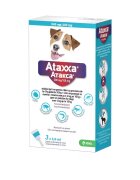 KRKA Ataxxa Dog pipete antiparazitare pentru caini de talie mica 4-10 kg/ 3 pipete