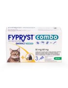 KRKA Fypryst Combo Cat 50 mg pipete antiparazitare pisici 3 buc