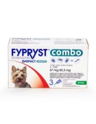 KRKA Fypryst Combo Dog S 67 mg pipete antiparazitare caini talie mica (2 - 10 kg) 3 buc