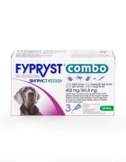 KRKA Fypryst Combo Dog XL 402 mg pipete antiparazitare caini talie foarte mare (40 - 60 kg) 3 buc