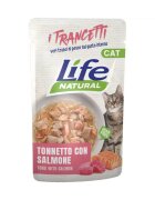 Life Natural Hrana Umeda Pisici Adult Ton si Somon Bucati 55 g