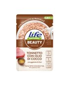 Life Natural Hrana Umeda Pisici Beauty Mousse Ton si Ulei de Cocos 70 g