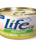 Life Natural Hrana Umeda Pisici Life Cat File de Pui & Rata 85 g