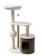 Meraki Home Ansamblu de joaca pisici Ivory Haven 70 x 39 x 118 cm