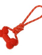 Mon Petit Ami Jucarie din sfoara si cauciuc termoplastic 13x33 cm Rosu