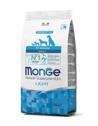 Monge Hrana uscata caini Natural Superpremium All Breeds Adult Light Somon & Orez 12 kg