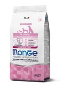 Monge Hrana uscata caini Natural Superpremium All Breeds Puppy & Junior Porc Orez & Cartofi 2.5 kg