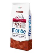 Monge Hrana uscata caini Natural Superpremium Mini Adult Miel Orez & cartofi 7.5 kg