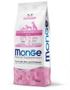 Monge Hrana uscata caini Natural Superpremium Monoprotein Adult All Breeds Porc & Orez 12 kg