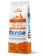 Monge Hrana uscata caini Natural Superpremium Monoprotein Adult All Breeds Rata & Orez 12 kg