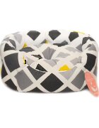 MPS CULCUS TEXTIL PENTRU CAINI SI PISICI ORIONE M BLACK-WHITE-YELLOW 65x50x22/60008003