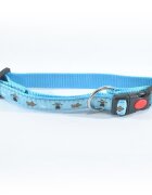 N MOL Zgarda Nylon Caini Mol Model Light Blue Click 20 mm x 35-55 cm