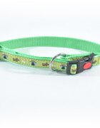 N MOL Zgarda Nylon Caini Mol Model Lime Green Click 20 mm x 35-55 cm