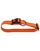 N MOL Zgarda Nylon Caini Orange Reflectorizant Click 15 mm x 30-45 cm