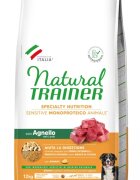 Natural Trainer Hrana Uscata Caini Sensitive No Gluten Medium-Maxi Adult Miel 12 kg