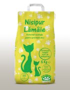 Nisipur Asternut igienic natural nisip pentru pisici Lamaie bentonita 5 kg