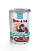 Nutraline Hrana umeda caini Junior Vita Curcan & Ulei de In 400 g