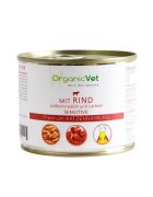 Organicvet Feline Sensitive vita paste si ulei de somon 200 g