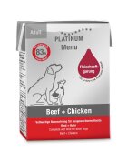 Platinum Hrana umeda caini Dog Adult cu Pui si Vita 185 g
