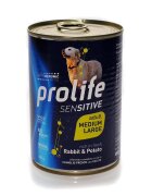 Prolife Hrana umeda caini Adult Sensitive Medium & Large Iepure & Cartof 400 g