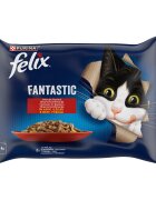 Purina Felix Fantastic Pui Vita Iepure Miel in Aspic Multipack 12 x 85 g