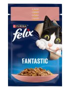 Purina Felix Fantastic Somon 85 g