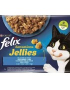 Purina Felix Sensations Jellies Multipack Peste 4 x 85 g