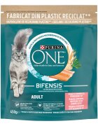 Purina ONE ADULT Somon si Cereale Integrale hrana uscata pentru pisici 450 g