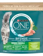 Purina ONE INDOOR Formula Curcan si Cereale Integrale hrana uscata pentru pisici 1.4 kg