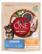 Purina ONE MINI Dog Junior Pui si Orez hrana uscata pentru caini 800 g