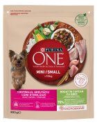 Purina ONE MINI Weight Control Curcan si Orez hrana uscata pentru caini 800 g
