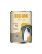 Remi Premium Hrana Umeda Pisici Mousse cu Peste 400 g