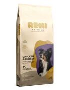 Remi Premium Hrana Uscata Caini Adult Medium Breed cu Pui si Curcan 12.5 kg