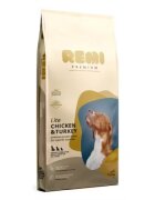 Remi Premium Hrana Uscata Caini Lite Adult All Sizes cu Pui si Curcan 12.5 kg