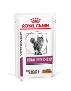 Royal Canin Renal Chicken dieta veterinara plic hrana umeda pisici sistem renal 85 g