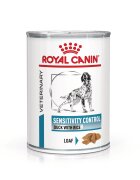 Royal Canin Sensitivity Control Rata & Orez XS-XL dieta veterinara conserva hrana umeda caini afectiuni dermatologice (pate) 410 g