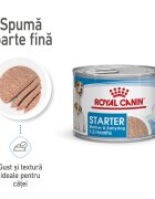 Royal Canin Starter Mousse mama si puiul hrana umeda caine (textura spumoasa) 195 g
