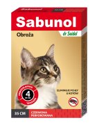 Sabunol Cat Zgarda Antiparazitara Pisici Culoare Rosu (35cm)