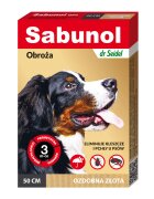 Sabunol Dog GPI Zgarda Antiparazitara Caini 10-25 kg Culoare Gold (50cm)