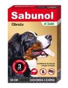 Sabunol Dog GPI Zgarda Antiparazitara Caini 10-25 kg Culoare Negru (50cm)