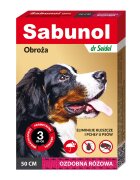 Sabunol Dog GPI Zgarda Antiparazitara Caini 10-25 kg Culoare Roz (50cm)