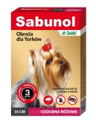 Sabunol Dog GPI Zgarda Antiparazitara Caini 2-10 kg Culoare Roz (35cm)