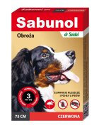 Sabunol Dog GPI Zgarda Antiparazitara Caini 25-50 kg Culoare Rosu (75cm)