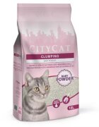 Sanicat Nisip pentru litiera City Cat Clump White Baby Powder 10L