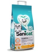 Sanicat Nisip pentru litiera Clumping White Vanilie si Mandarina 10L