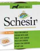 Schesir Hrana umeda caini Dog Adult Small Chicken with Lamb in Sauce 85 g